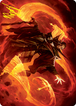 Plargg, Dean of Chaos Art Card (Gold-Stamped Signature) [Strixhaven: School of Mages Art Series] | Impulse Games and Hobbies