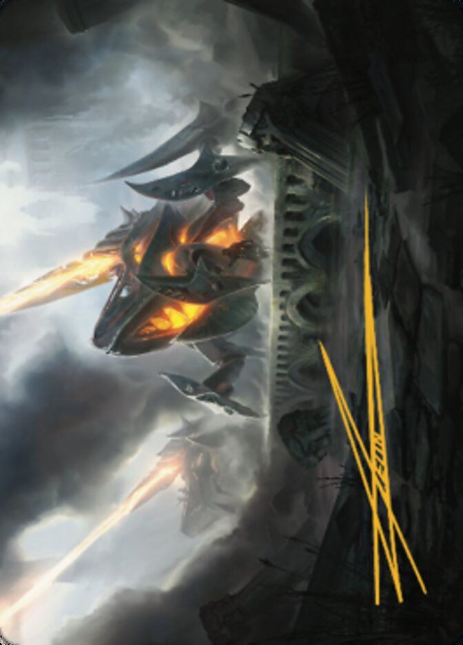 Skitterbeam Battalion Art Card (Gold-Stamped Signature) [The Brothers' War Art Series] | Impulse Games and Hobbies