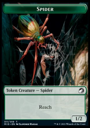 Spider Token [Innistrad: Midnight Hunt Tokens] | Impulse Games and Hobbies