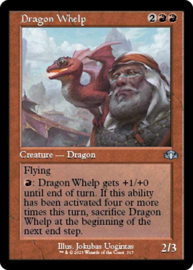 Dragon Whelp (Retro) [Dominaria Remastered] | Impulse Games and Hobbies