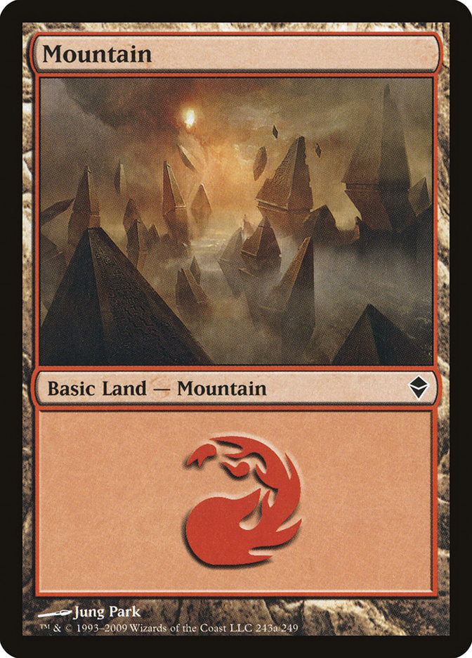 Mountain (243a) [Zendikar] | Impulse Games and Hobbies