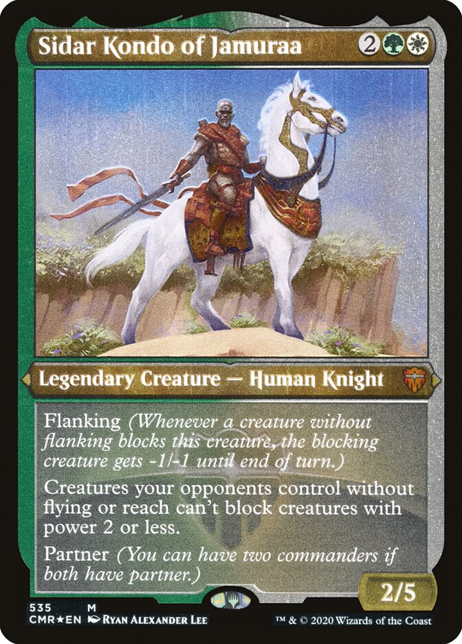Sidar Kondo of Jamuraa (Etched) [Commander Legends] | Impulse Games and Hobbies