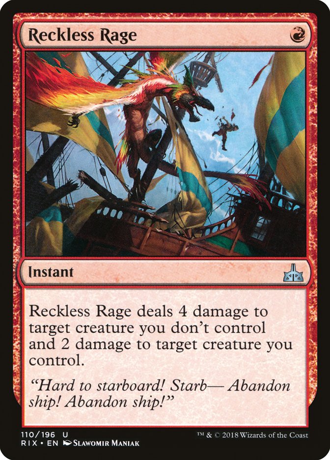 Reckless Rage [Rivals of Ixalan] | Impulse Games and Hobbies