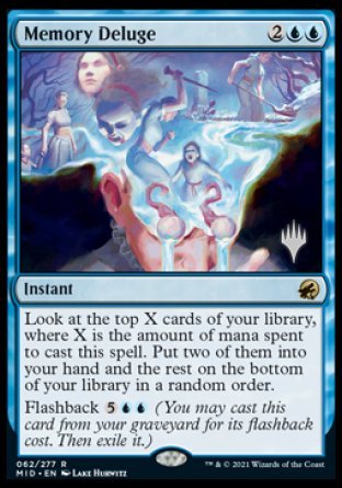 Memory Deluge (Promo Pack) [Innistrad: Midnight Hunt Promos] | Impulse Games and Hobbies