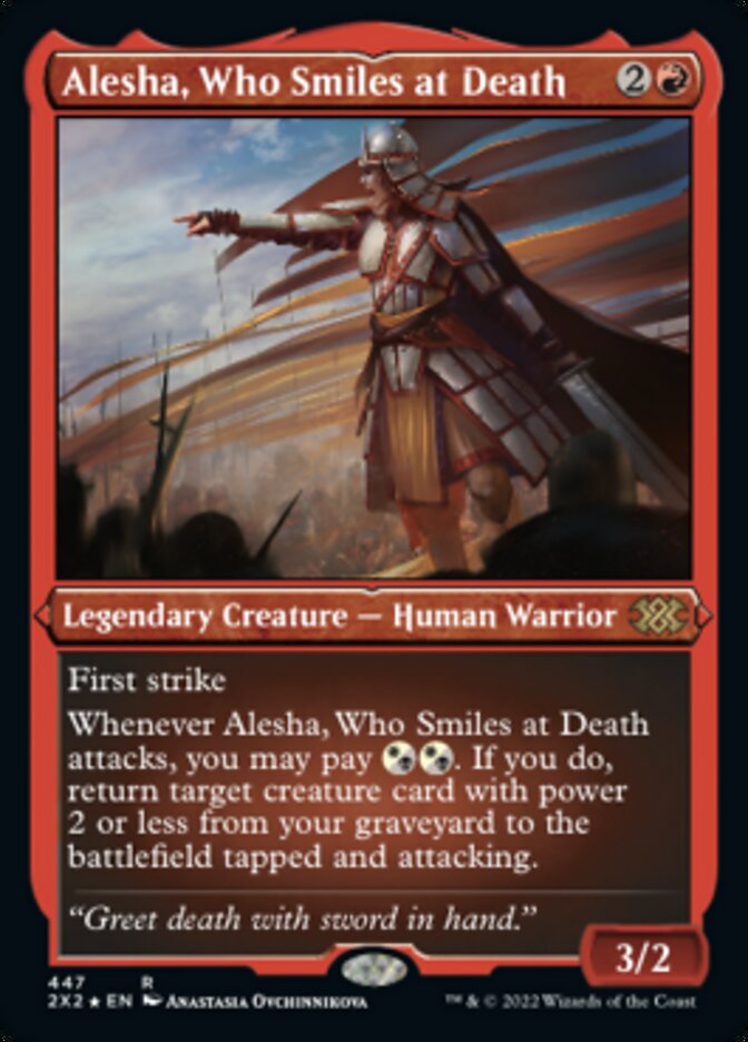 Alesha, Who Smiles at Death (Foil Etched) [Double Masters 2022] | Impulse Games and Hobbies