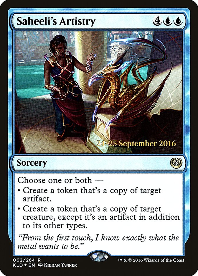 Saheeli's Artistry [Kaladesh Prerelease Promos] | Impulse Games and Hobbies