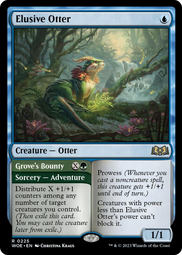 Elusive Otter // Grove's Bounty [Wilds of Eldraine] | Impulse Games and Hobbies