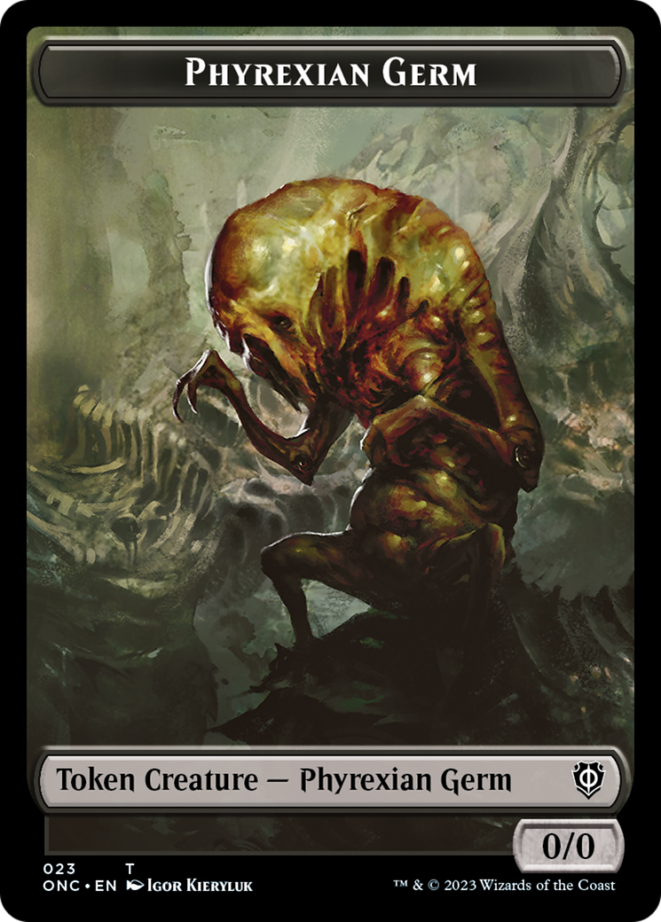 Phyrexian Germ Token [Phyrexia: All Will Be One Commander Tokens] | Impulse Games and Hobbies