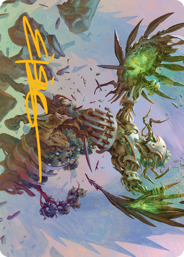 Botanical Brawler Art Card (Gold-Stamped Signature) [March of the Machine Art Series] | Impulse Games and Hobbies