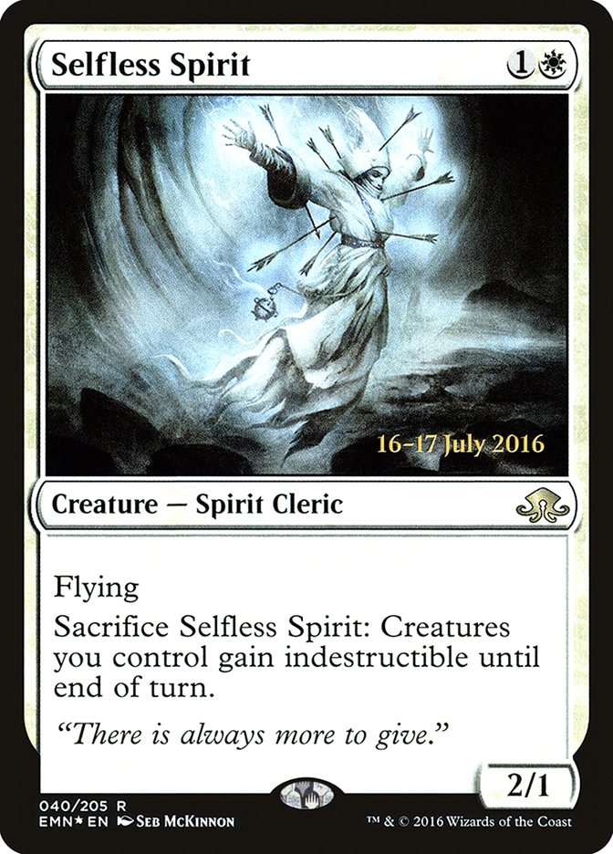 Selfless Spirit [Eldritch Moon Prerelease Promos] | Impulse Games and Hobbies