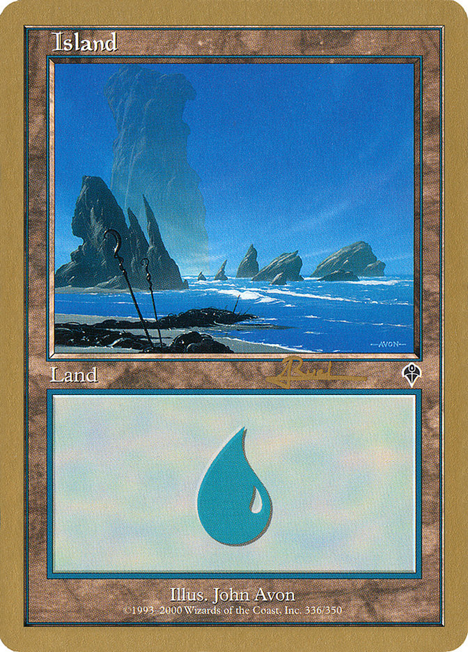 Island (ar336) (Antoine Ruel) [World Championship Decks 2001] | Impulse Games and Hobbies