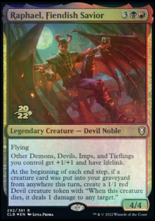 Raphael, Fiendish Savior [Commander Legends: Battle for Baldur's Gate Prerelease Promos] | Impulse Games and Hobbies
