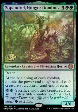 Zopandrel, Hunger Dominus [Phyrexia: All Will Be One Prerelease Promos] | Impulse Games and Hobbies