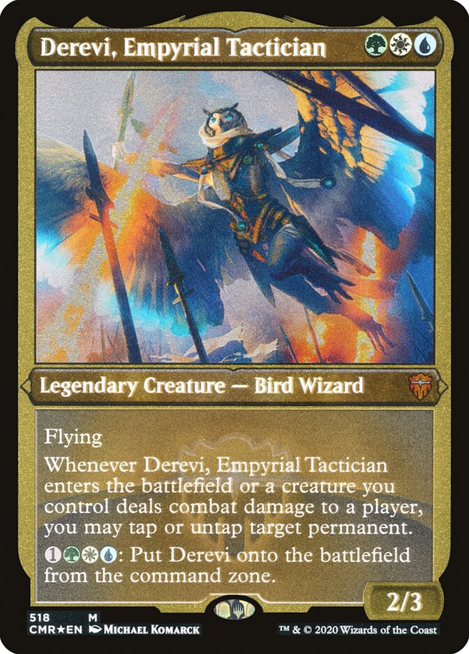 Derevi, Empyrial Tactician (Etched) [Commander Legends] | Impulse Games and Hobbies