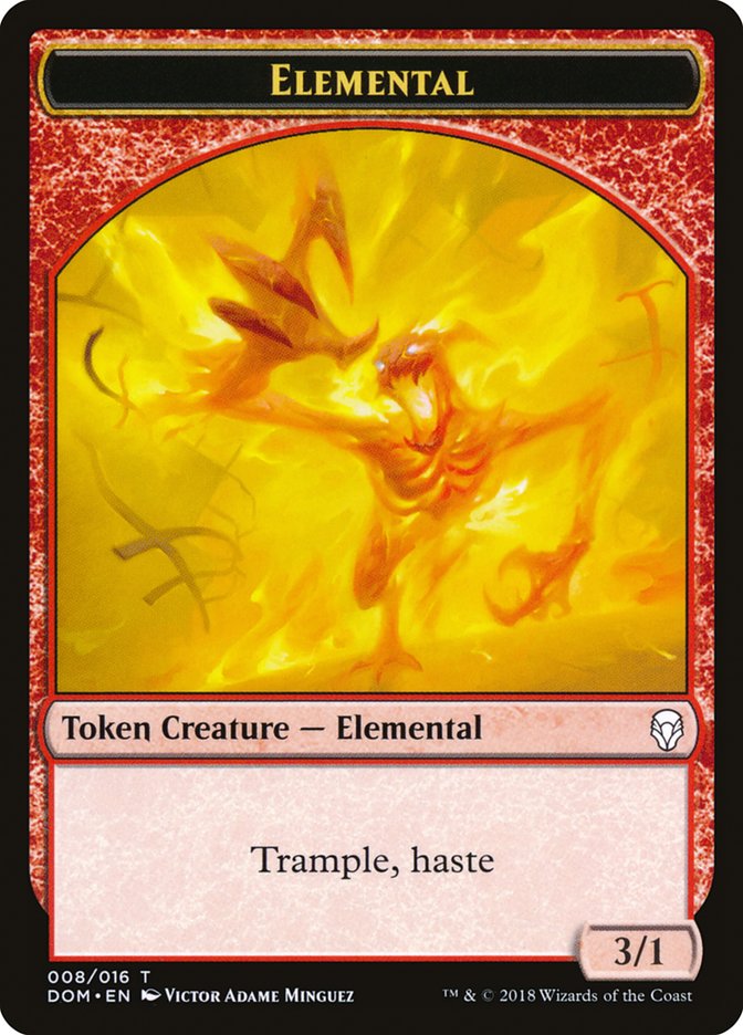 Elemental Token [Dominaria Tokens] | Impulse Games and Hobbies