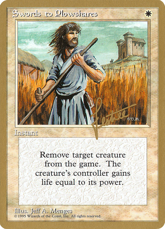 Swords to Plowshares (Bertrand Lestree) [Pro Tour Collector Set] | Impulse Games and Hobbies