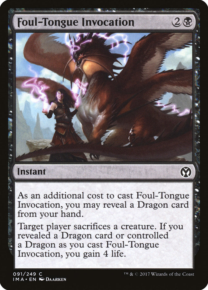 Foul-Tongue Invocation [Iconic Masters] | Impulse Games and Hobbies