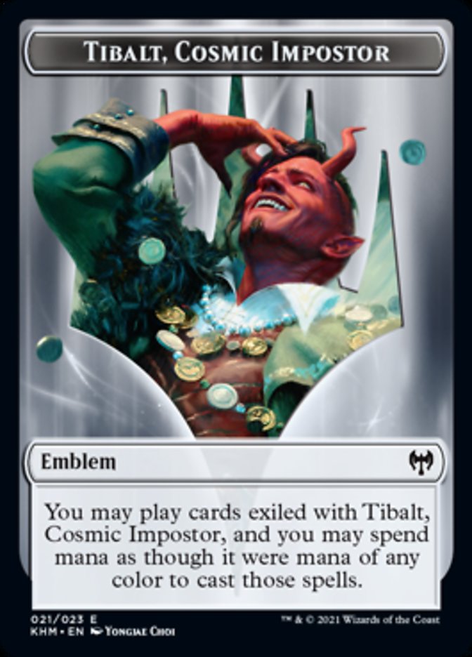 Tibalt, Cosmic Impostor Emblem [Kaldheim Tokens] | Impulse Games and Hobbies