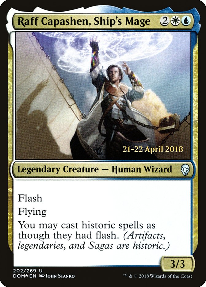 Raff Capashen, Ship's Mage [Dominaria Prerelease Promos] | Impulse Games and Hobbies