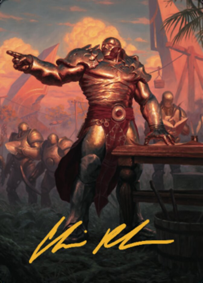 Karn, Living Legacy Art Card 1 (Gold-Stamped Signature) [Dominaria United Art Series] | Impulse Games and Hobbies