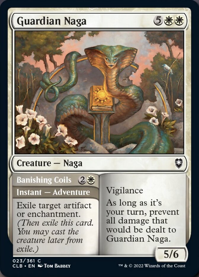 Guardian Naga // Banishing Coils [Commander Legends: Battle for Baldur's Gate] | Impulse Games and Hobbies