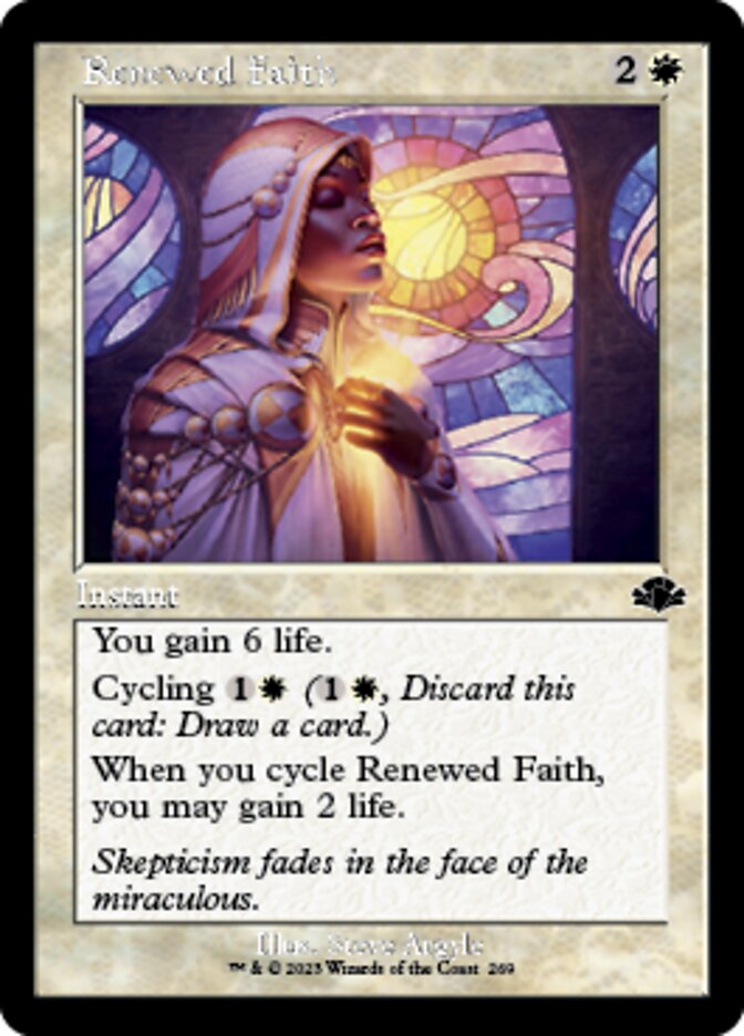 Renewed Faith (Retro) [Dominaria Remastered] | Impulse Games and Hobbies