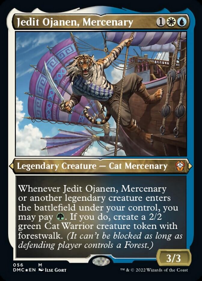 Jedit Ojanen, Mercenary (Foil Etched) [Dominaria United Commander] | Impulse Games and Hobbies