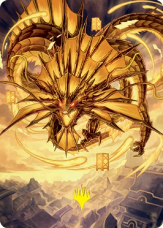 Ao, the Dawn Sky 2 Art Card (Gold-Stamped Signature) [Kamigawa: Neon Dynasty Art Series] | Impulse Games and Hobbies