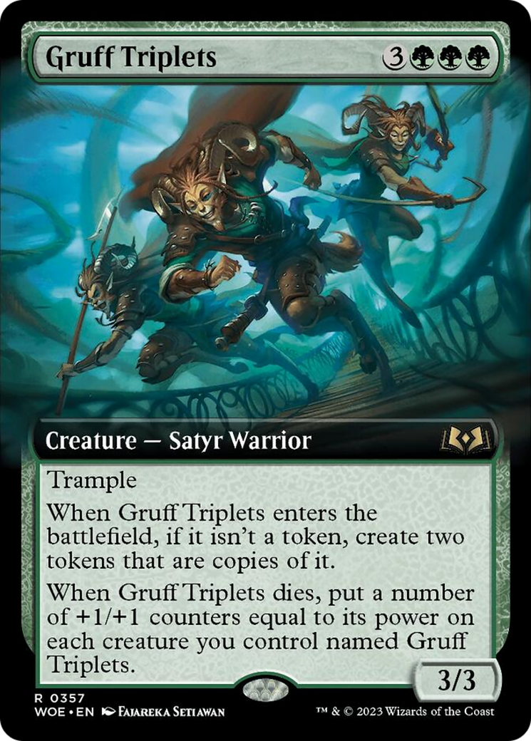 Gruff Triplets (Extended Art) [Wilds of Eldraine] | Impulse Games and Hobbies