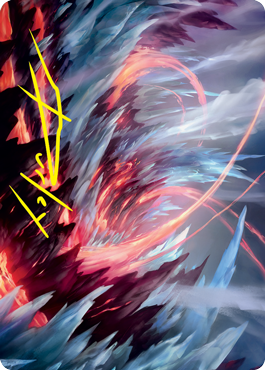 Frostboil Snarl Art Card (Gold-Stamped Signature) [Strixhaven: School of Mages Art Series] | Impulse Games and Hobbies