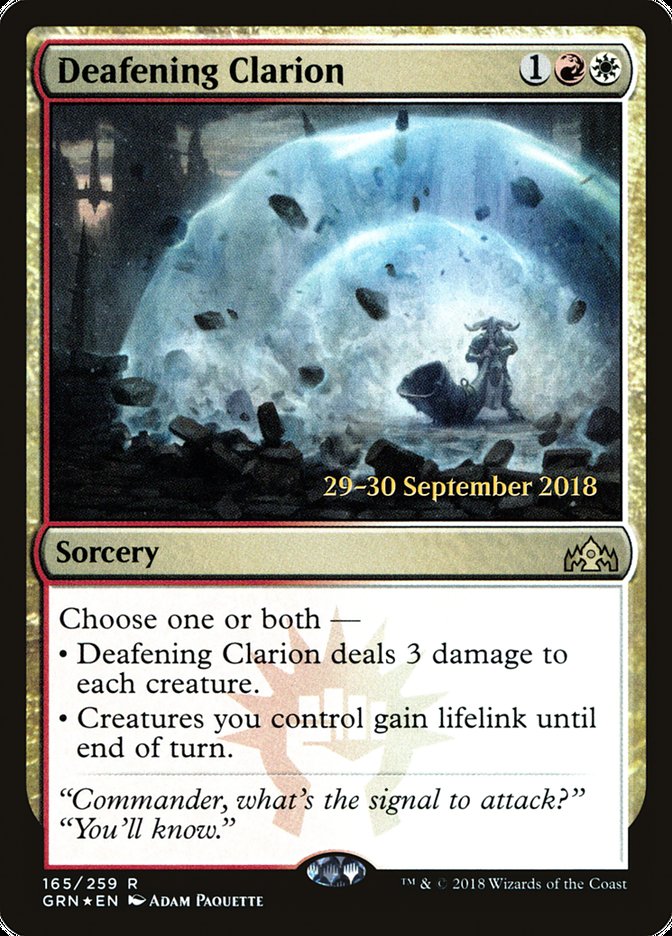 Deafening Clarion [Guilds of Ravnica Prerelease Promos] | Impulse Games and Hobbies