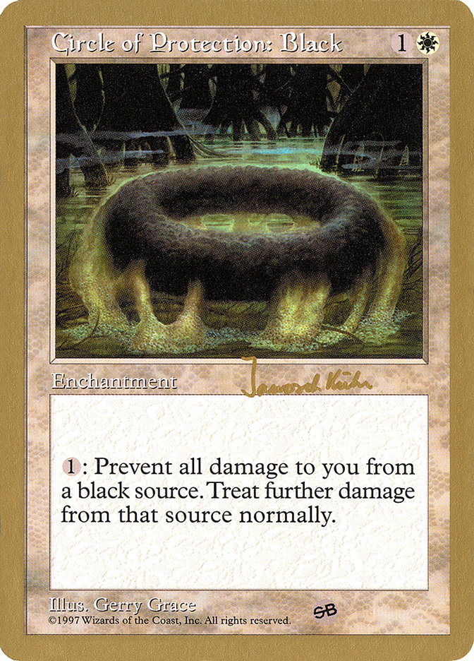 Circle of Protection: Black (Janosch Kuhn) (SB) [World Championship Decks 1997] | Impulse Games and Hobbies