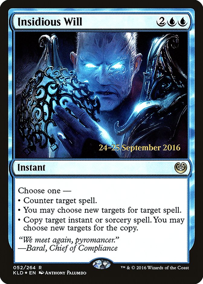 Insidious Will [Kaladesh Prerelease Promos] | Impulse Games and Hobbies