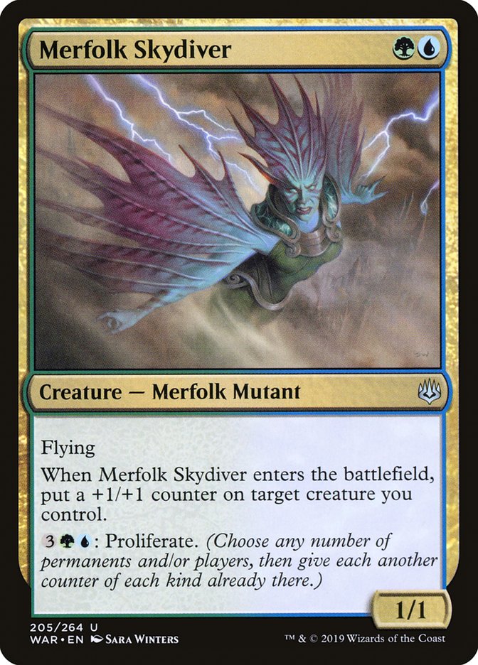 Merfolk Skydiver [War of the Spark] | Impulse Games and Hobbies