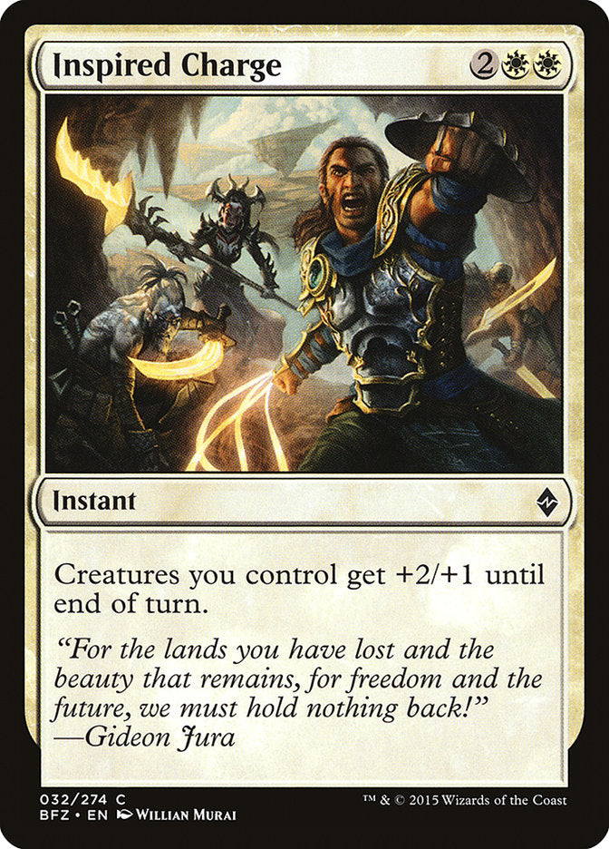 Inspired Charge [Battle for Zendikar] | Impulse Games and Hobbies