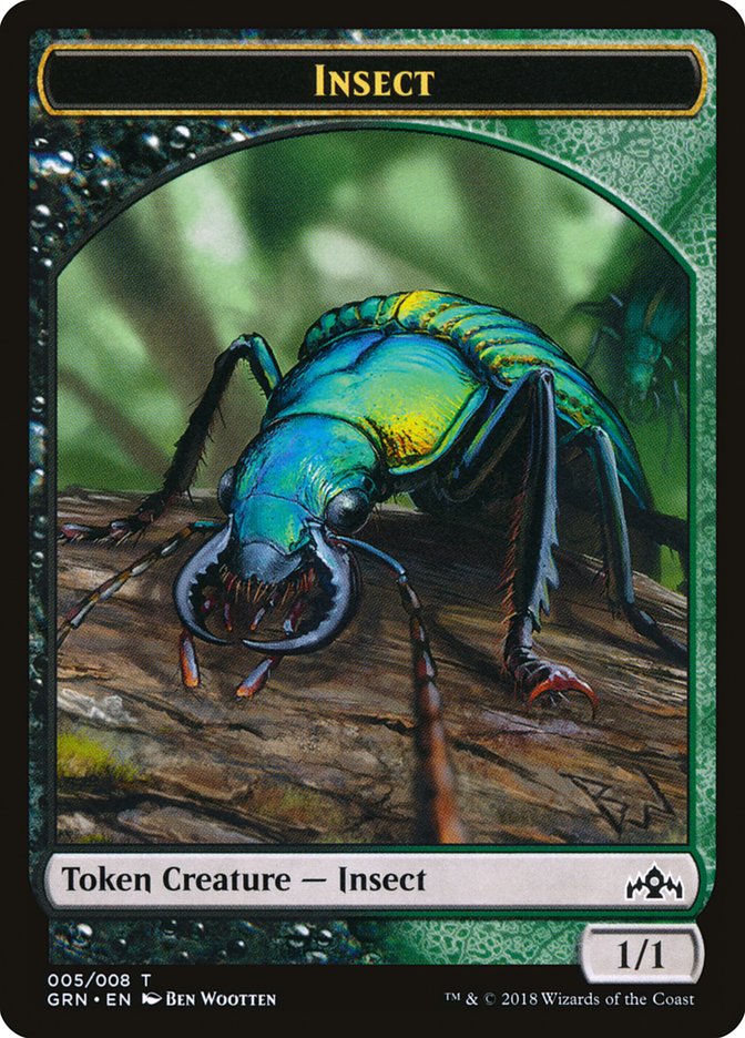 Insect Token [Guilds of Ravnica Tokens] | Impulse Games and Hobbies