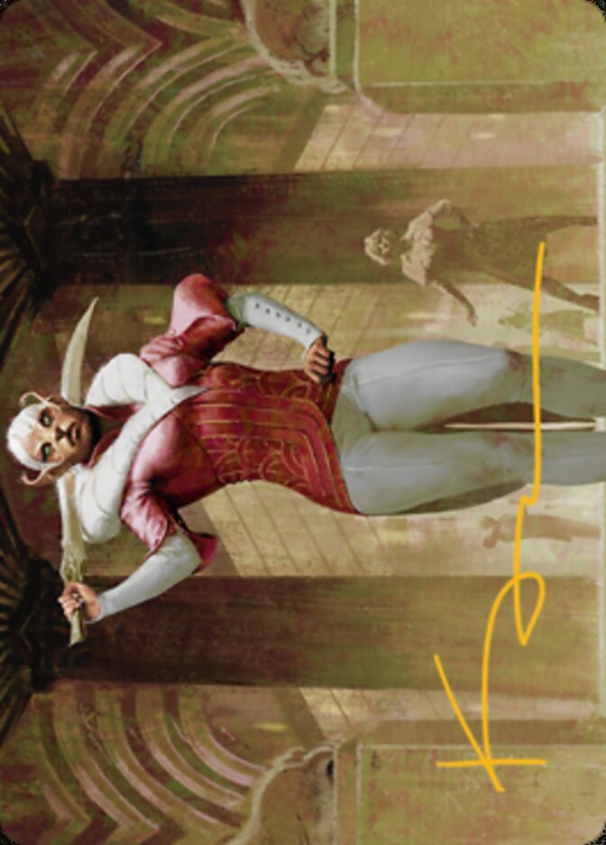 Mage's Attendant Art Card (Gold-Stamped Signature) [Streets of New Capenna Art Series] | Impulse Games and Hobbies