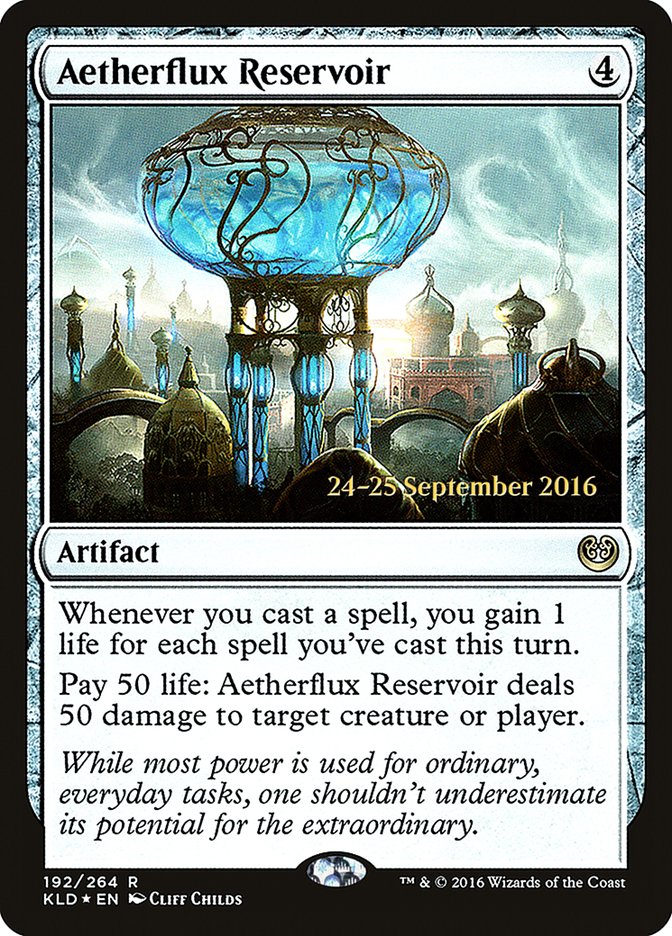 Aetherflux Reservoir [Kaladesh Prerelease Promos] | Impulse Games and Hobbies