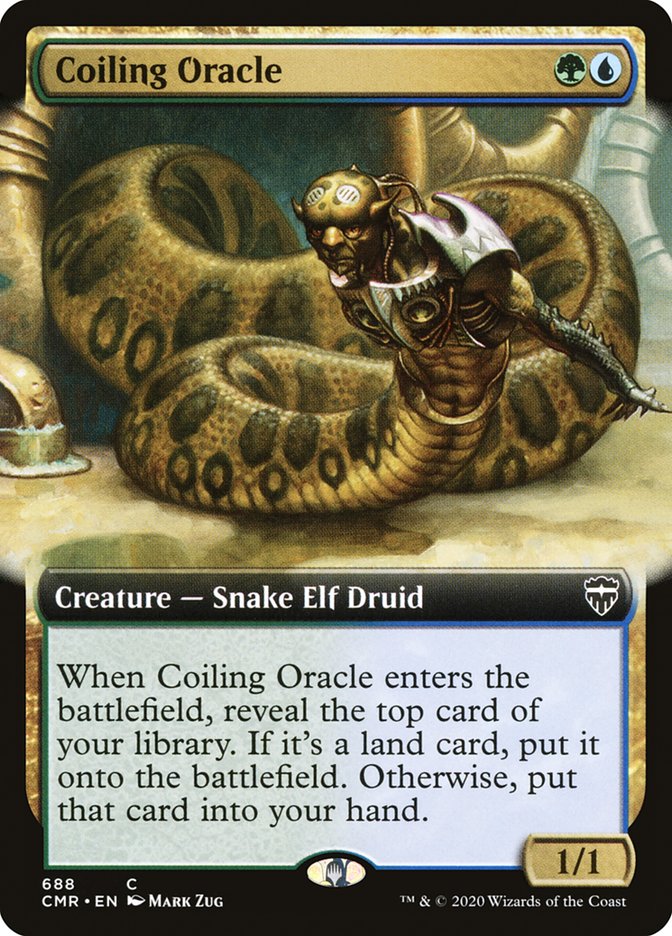 Coiling Oracle (Extended Art) [Commander Legends] | Impulse Games and Hobbies