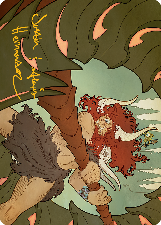 Borborygmos and Fblthp Art Card (57) (Gold-Stamped Signature) [March of the Machine Art Series] | Impulse Games and Hobbies