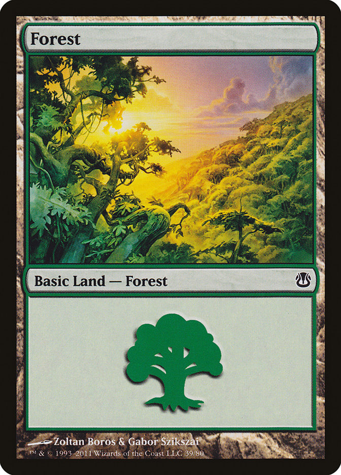 Forest (39) [Duel Decks: Ajani vs. Nicol Bolas] | Impulse Games and Hobbies