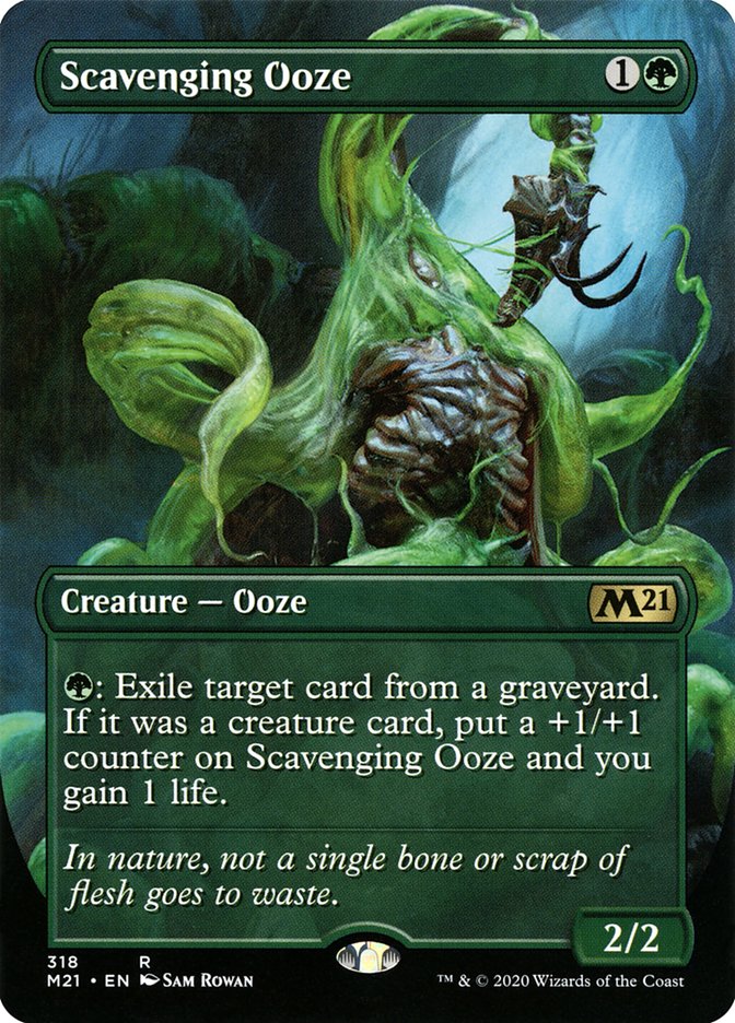 Scavenging Ooze (Borderless Alternate Art) [Core Set 2021] | Impulse Games and Hobbies