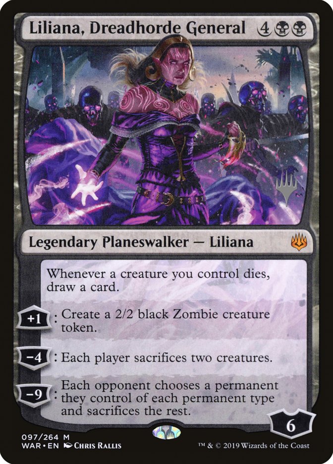 Liliana, Dreadhorde General (Promo Pack) [War of the Spark Promos] | Impulse Games and Hobbies