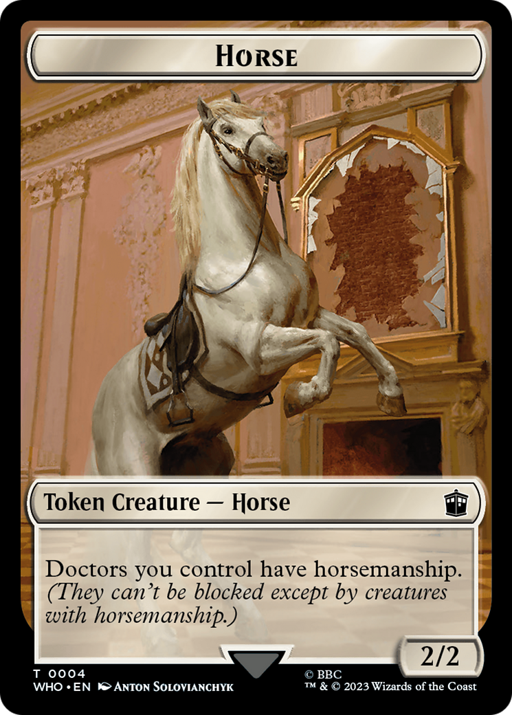 Horse // Soldier Double-Sided Token [Doctor Who Tokens] | Impulse Games and Hobbies