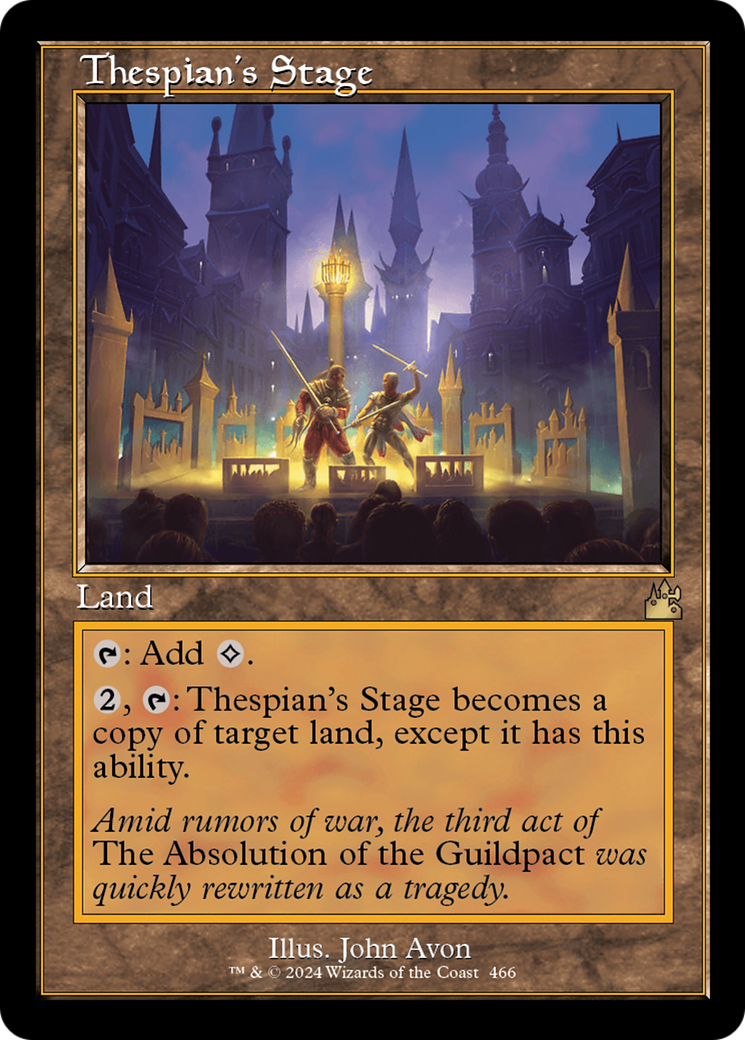 Thespian's Stage (Retro Frame) [Ravnica Remastered] | Impulse Games and Hobbies