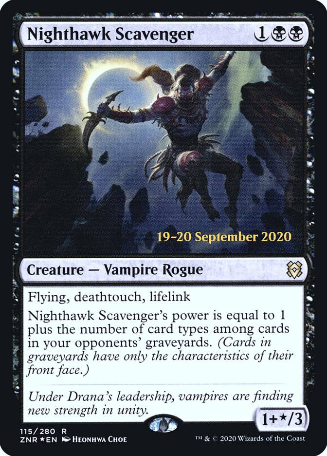 Nighthawk Scavenger  [Zendikar Rising Prerelease Promos] | Impulse Games and Hobbies