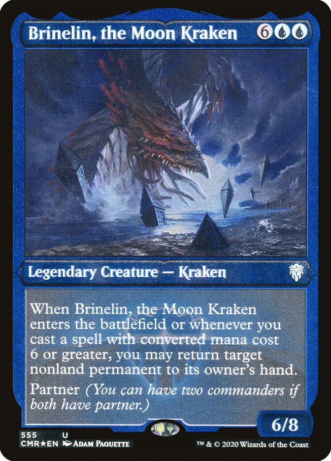 Brinelin, the Moon Kraken (Etched) [Commander Legends] | Impulse Games and Hobbies