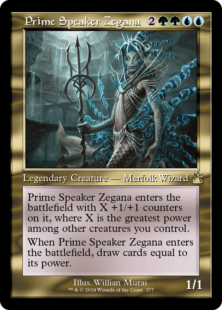 Prime Speaker Zegana (Retro Frame) [Ravnica Remastered] | Impulse Games and Hobbies