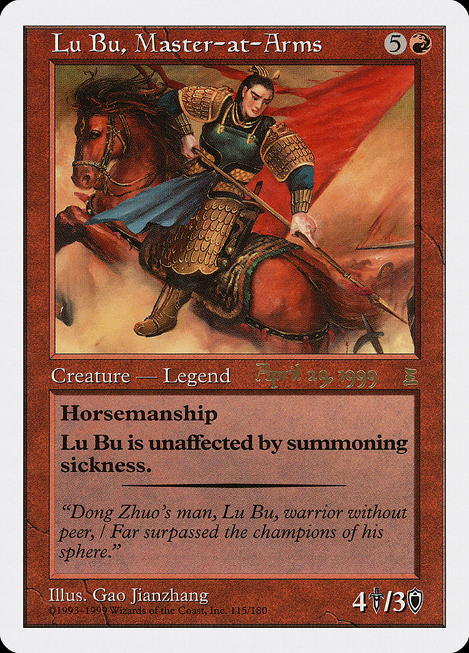 Lu Bu, Master-at-Arms (April 29, 1999) [Portal Three Kingdoms Promos] | Impulse Games and Hobbies