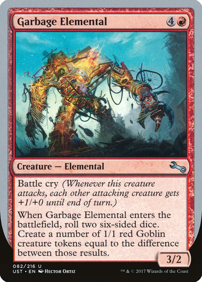 Garbage Elemental (3/2 Creature) [Unstable] | Impulse Games and Hobbies